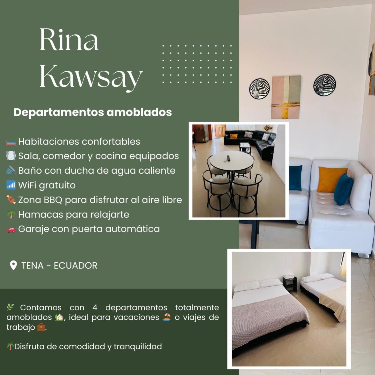 Rinakawsay - Viveviajando Apartamento Amoblado En Тена Екстериор снимка